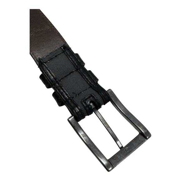 Men's Lejon Oil Tanned Nu Buck Black Belt Size 38 in 16341 Casual Classic - Picture 6 of 9